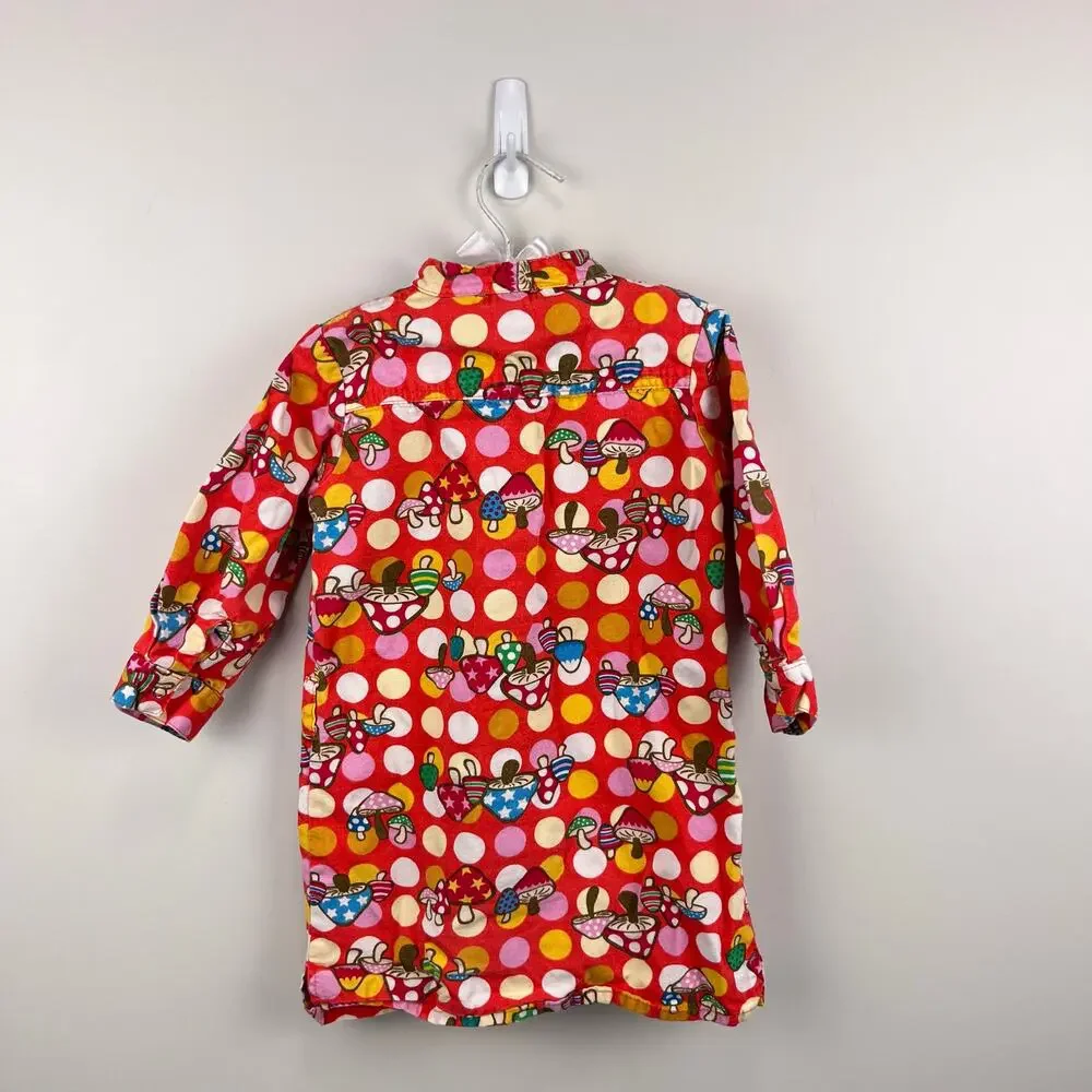 Lucky Wang NYC Polka Dot Mushroom Dress 3T